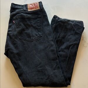 Levi's Men's Black 505 Denim Jeans